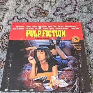 Pulp Fiction Laserdisc LD Widescreen Quentin Tarantino John Travolta 2 Discs